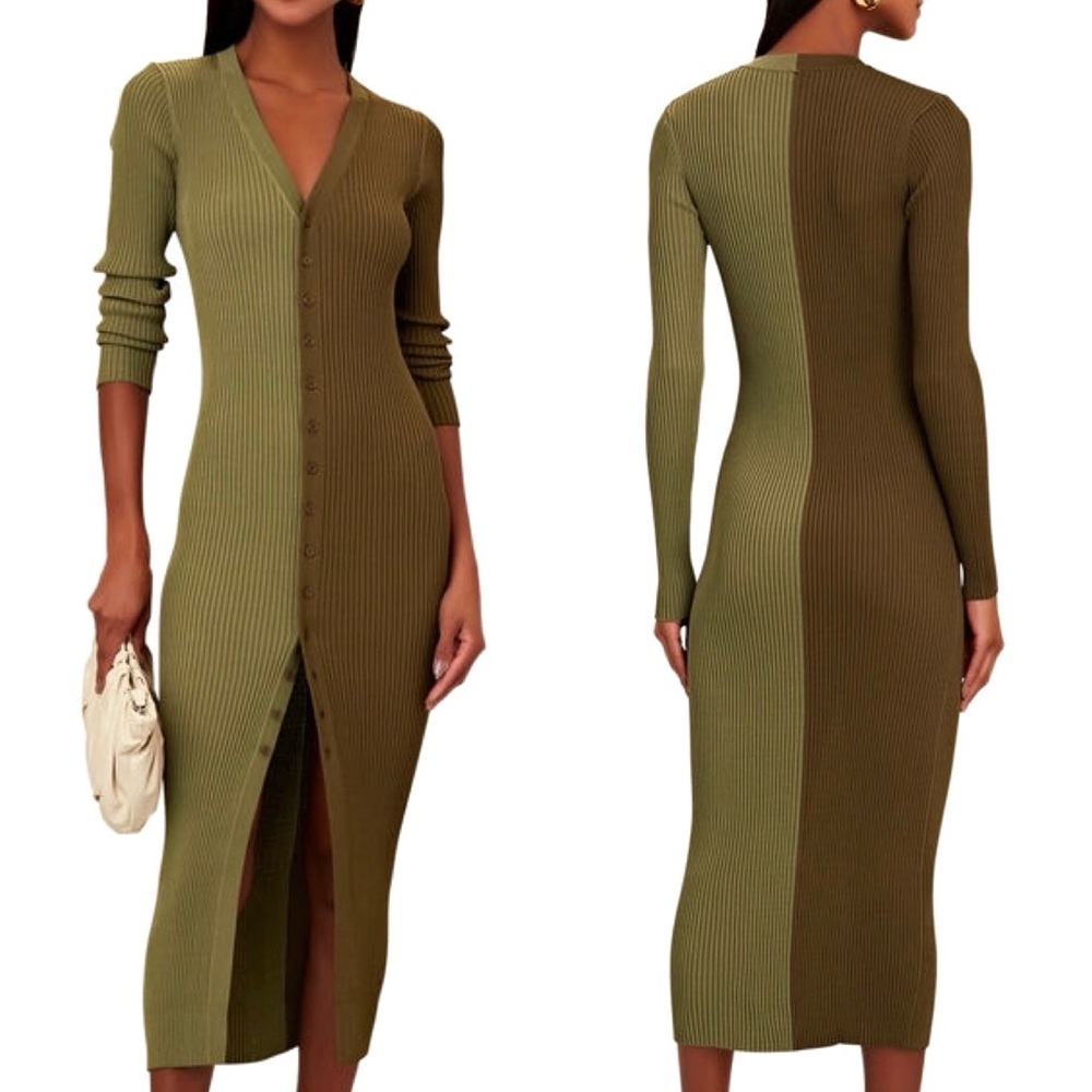 NWT Staud Shoko Sweater Avocado/Olive